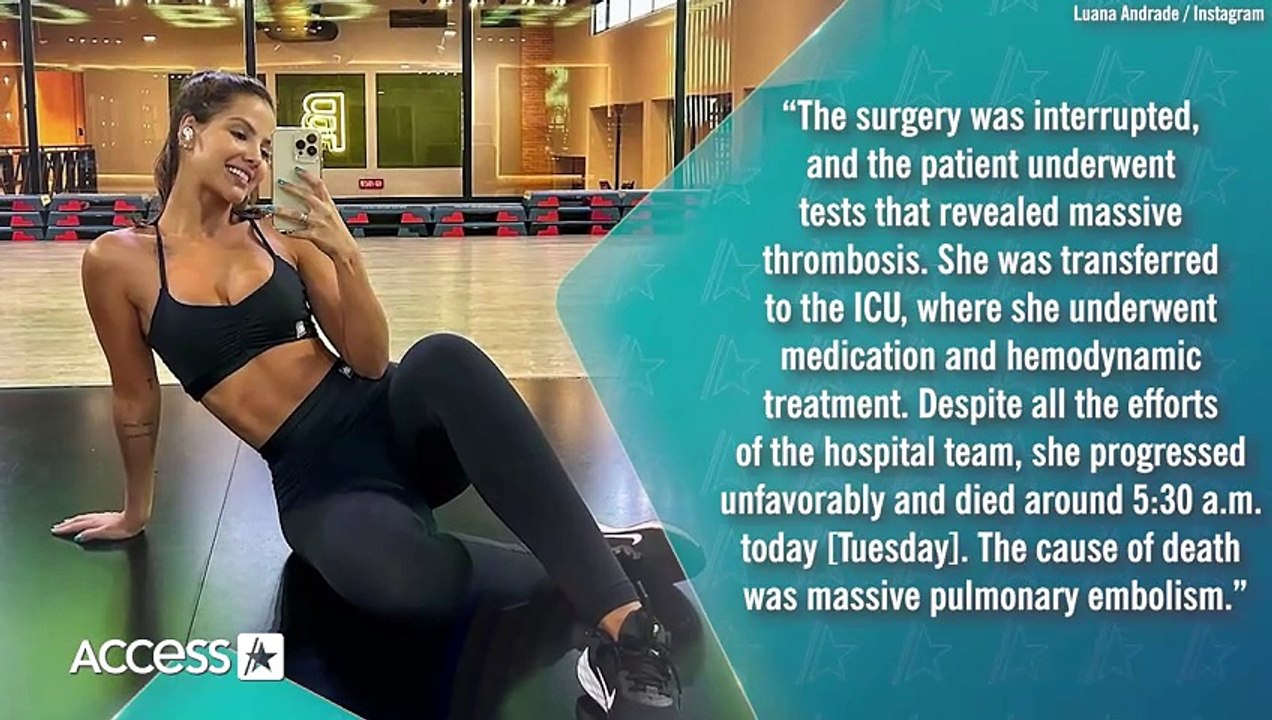 Luana Andrade, Brazilian Influencer, Dead After Liposuction Complications