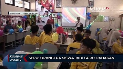 Seru! Orangtua Siswa Jadi Guru Dadakan