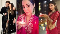 Debina Bonnerjee, Hina Khan, Dipika Kakar TV Celebs Diwali Celebration Inside Video Viral