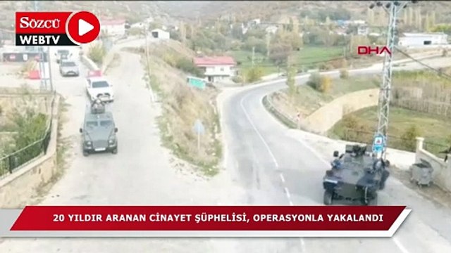 20 yıldır aranan cinayet şüphelisi, dron destekli operasyonla yakalandı