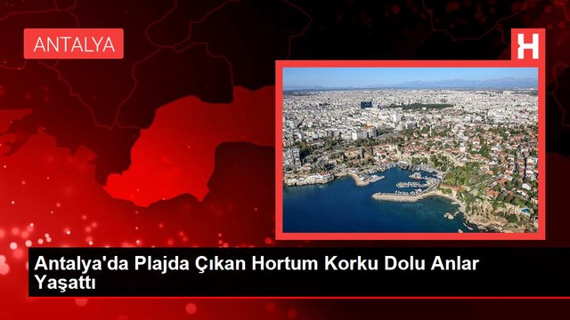 Antalya'da Plajda Çıkan Hortum Korku Dolu Anlar Yaşattı