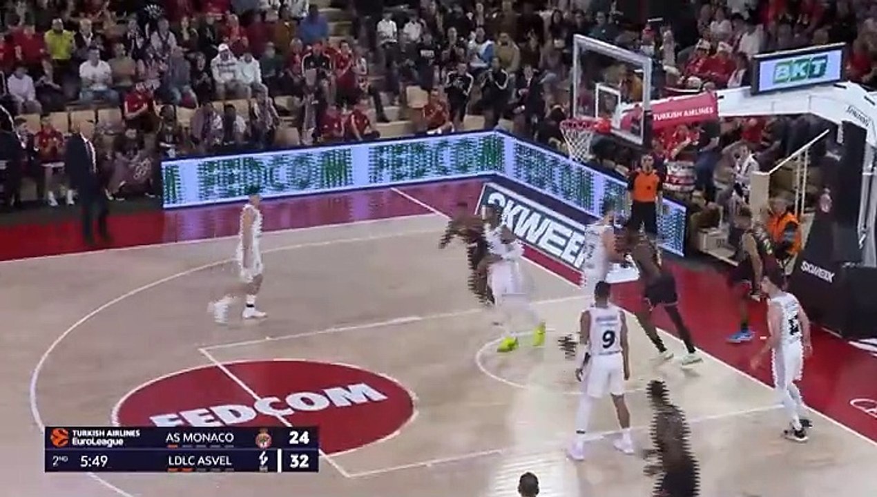 Monaco 80-70 win over ASVEL Lyon-Villeurbanne in Euro league