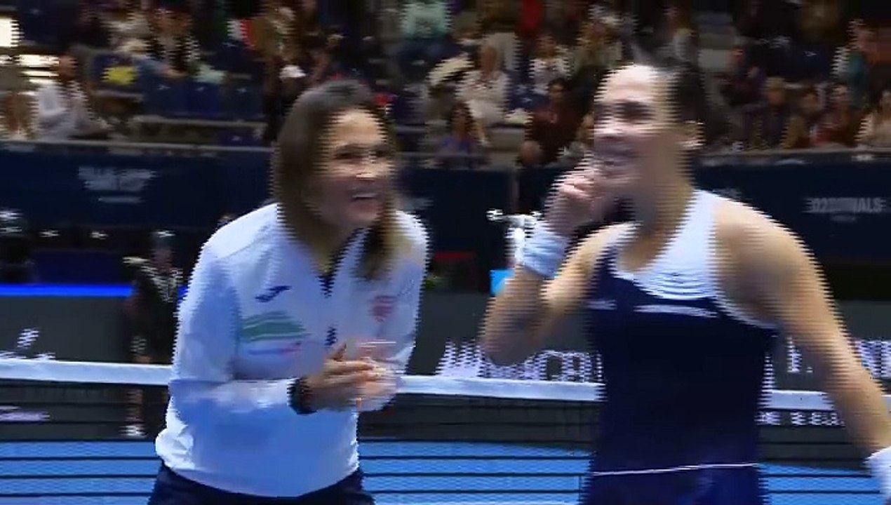 Italy 2-0 victory over Slovenia at the 2023 Billie Jean King Cup final