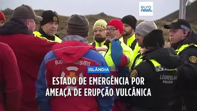 Islândia em estado de emergência pelo terceiro dia consecutivo devido a ameaça de erupção vulcânica