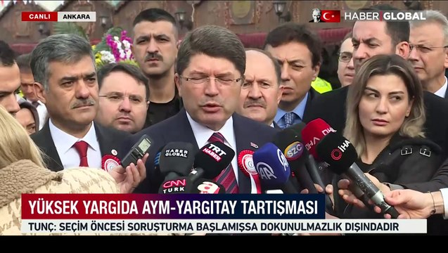 Adalet Bakanı Tunç'tan AYM-Yargıtay tartışmasına ilişkin flaş açıklama