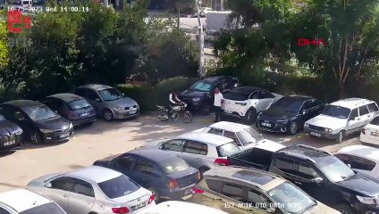 Motosiklet hırsızı suçüstü yakalalndı