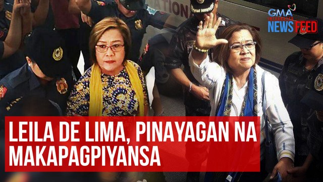Leila de Lima, pinayagang makapagpiyansa | GMA Integrated Newsfeed