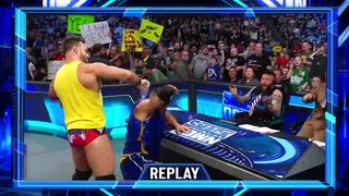 Kevin Owens mocks Grayson Waller and Austin Theory with the telestrator