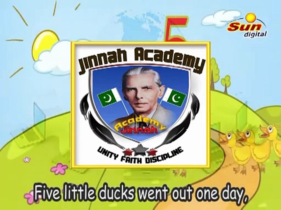 Five Little Ducks Nursery Rhymes by Jinnah Academy Larkana