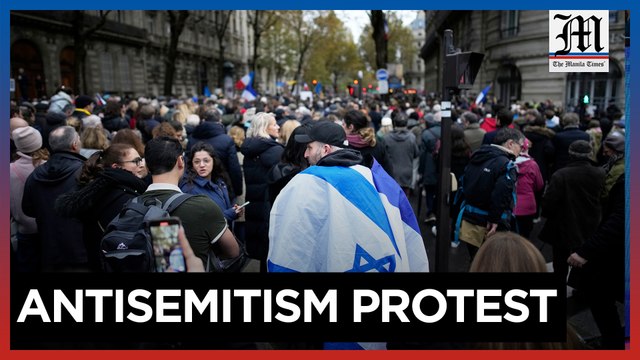 Over 180K in France march against antisemitism amid Israel-Hamas war