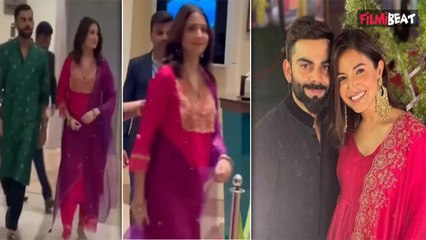 Anushka Sharma पति Virat Kohli संग Diwali Party में हुईं शामिल, दुपट्टे से छुपाया Baby Bump