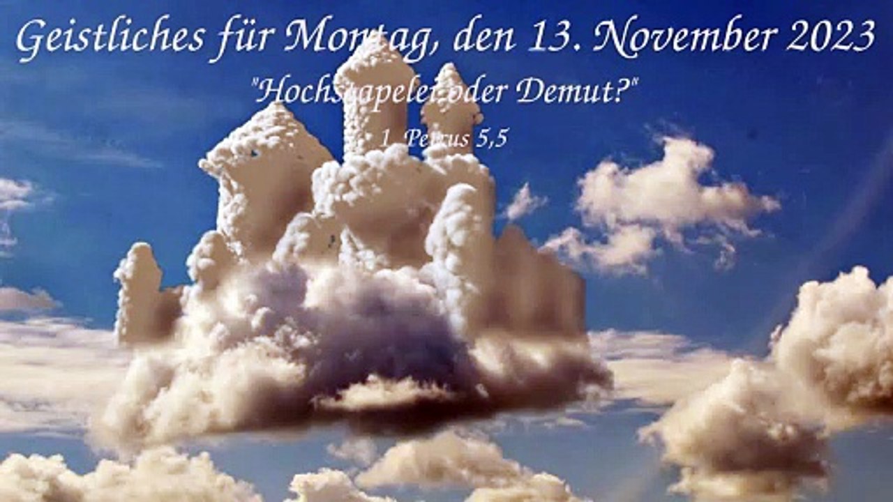 Geistliches für Montag, den 13. November 2023