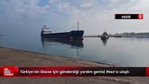 Türkiye'nin Gazze için gönderdiği yardım gemisi Mısır'a ulaştı