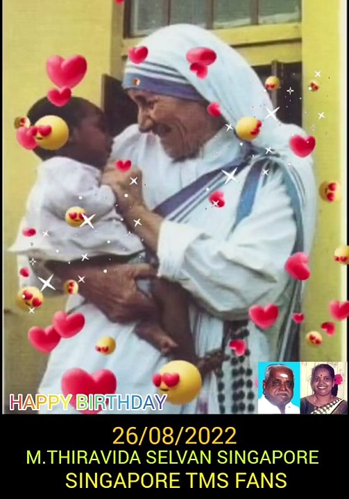 அன்னை தெரேசாவுக்கு டி எம் எஸ் அய்யாவின் வாழ்த்துக்கள் நன்றி