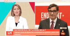 Salvador Illa se va de la lengua en TVE: Admite que el PSOE cambió el Código Penal para salvar a golpistas catalanes