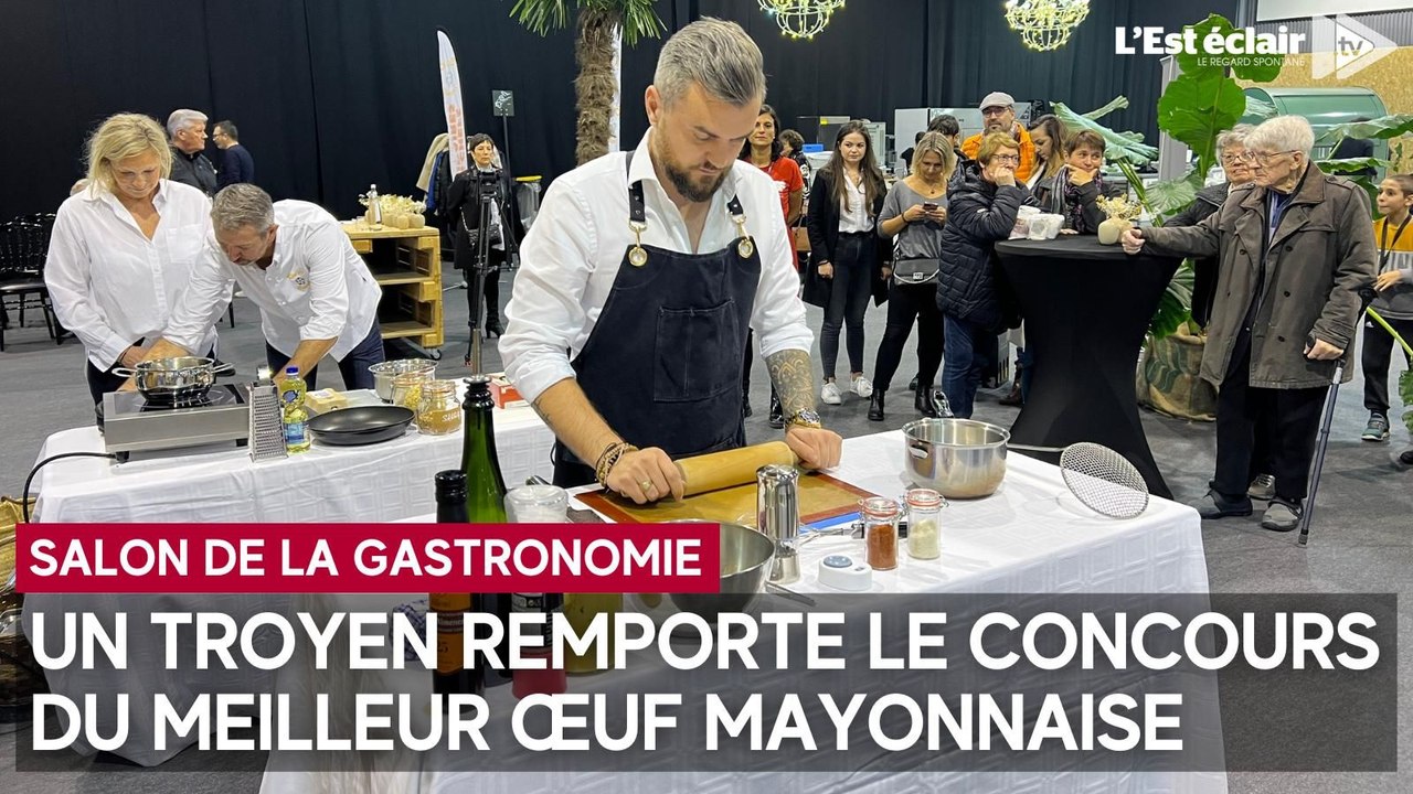 Un jeune courtier troyen remporte le concours du meilleur œuf mayonnaise lors du Salon de la gastronomie