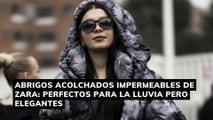 abrigos acolchados impermeables de Zara perfectos para la lluvia pero elegantes