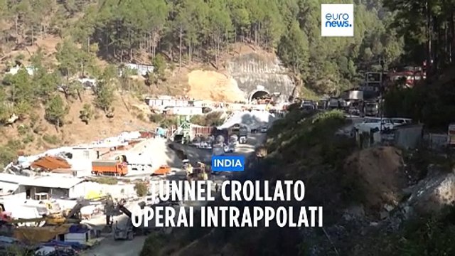 India, stato di Uttarakhand: crolla un tunnel stradale in costruzione, operai intrappolati