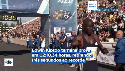 Edwin Kiptoo é o novo recordista da Maratona Autêntica de Atenas