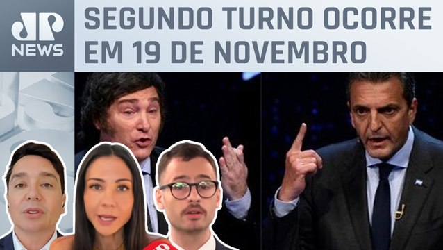 Milei e Massa participam de último debate presidencial; Neitzke, Amanda Klein e Dantas analisaram