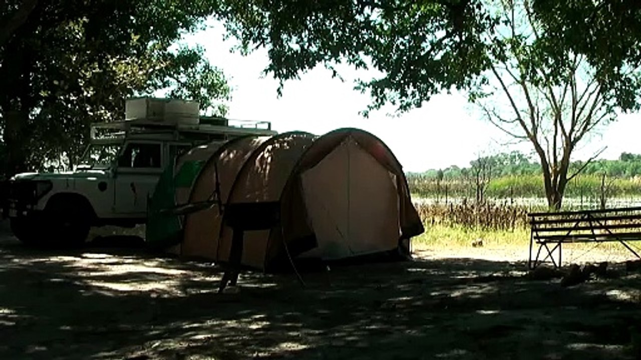 Maun Campsite near to Okavango delta in Botswana