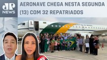 Amanda Klein e Claudio Dantas comentam volta de brasileiros vindos da Faixa de Gaza