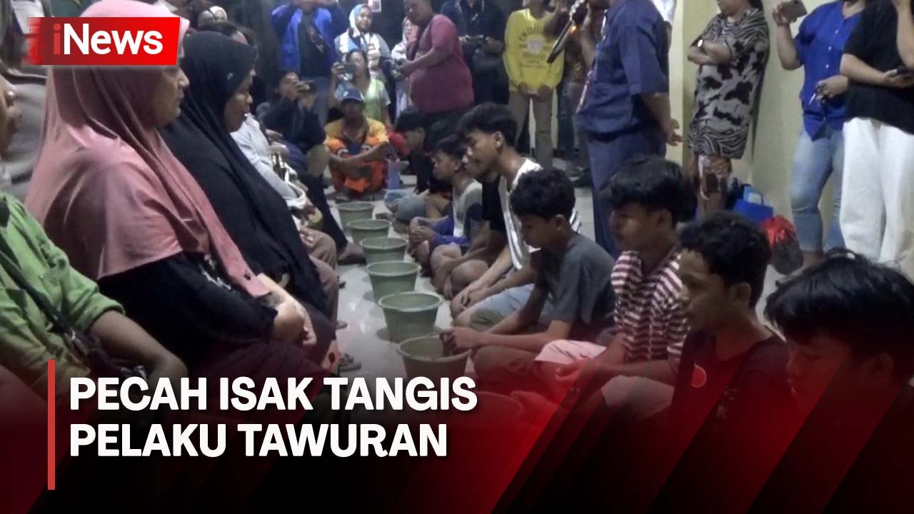 Minta Maaf Sambil Basuh Kaki Orang Tua, Isak Tangis Pelaku Tawuran di Kampung Rawa Pecah