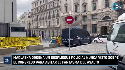 Marlaska ordena un despliegue policial nunca visto sobre el Congreso para agitar el fantasma del asalto