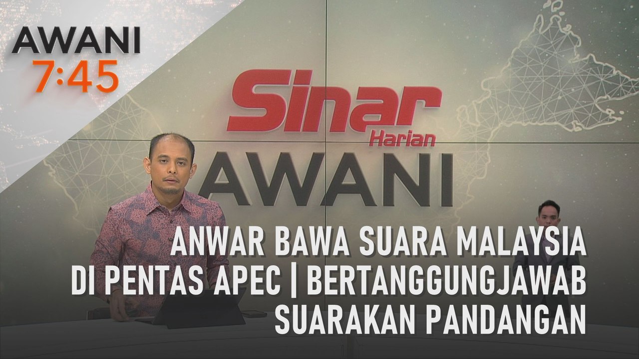 AWANI 7:45 [13/11/2023] - Anwar bawa suara Malaysia di pentas APEC | Bertanggungjawab suarakan pandangan