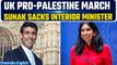 Israel-Hamas: PM Rishi Sunak Sacks UK Interior Minister Over Pro-Palestine March | Oneindia News