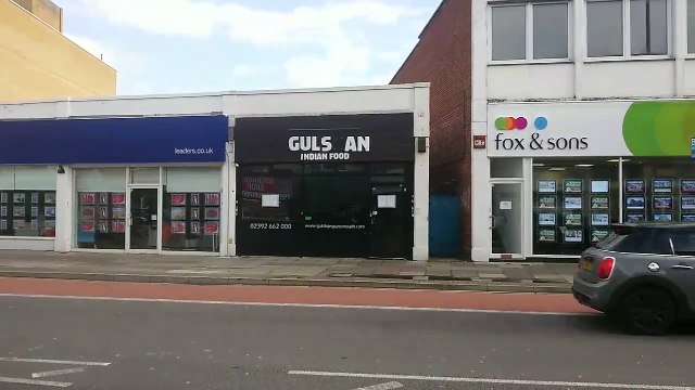 High court enforcement order plastered outside Gulshan Indian Food in Portsmouth