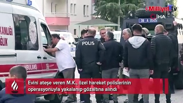 Özel harekat alarma geçti! Kapıyı koçbaşıyla kırıp eve girdiler