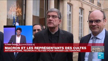 France : réunion à l'Elysée avec les représentants des cultes pour apaiser les tensions liées au conflit au Proche-Orient