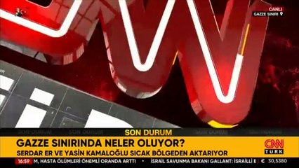 CNN TÜRK canlı yayınında ekrana geldi! İsrail Heronları Gazze semalarında!