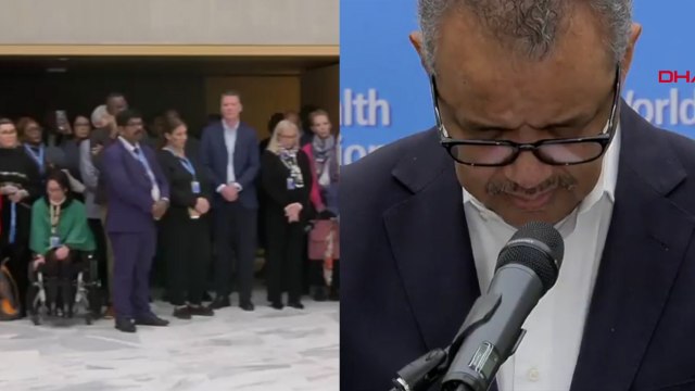 Dünya Sağlık Örgütü çalışanlarından, Gazze'de ölen BM çalışanları için saygı duruşu