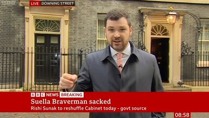 Henry Zeffman airs bewildered report that former PM David Cameron has arrived at No 10 cabinet reshuffle