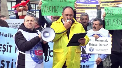 Taşeron İşçiler Kamuda Kadro İstedi