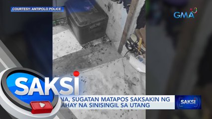 Mag-iina, sugatan matapos saksakin ng kapitbahay | Saksi