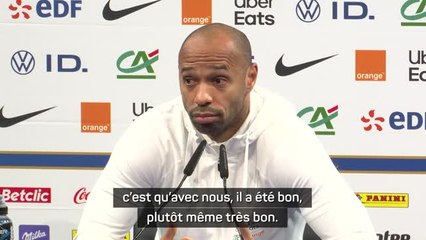 Bleuets - Henry : "Avec nous, Cherki a été bon, plutôt même très bon"