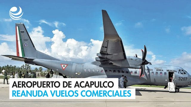 Aeropuerto de Acapulco reanuda vuelos comerciales