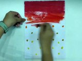 Beautiful sunset painting for beginners _ Acrylic painting tutorial step by step
