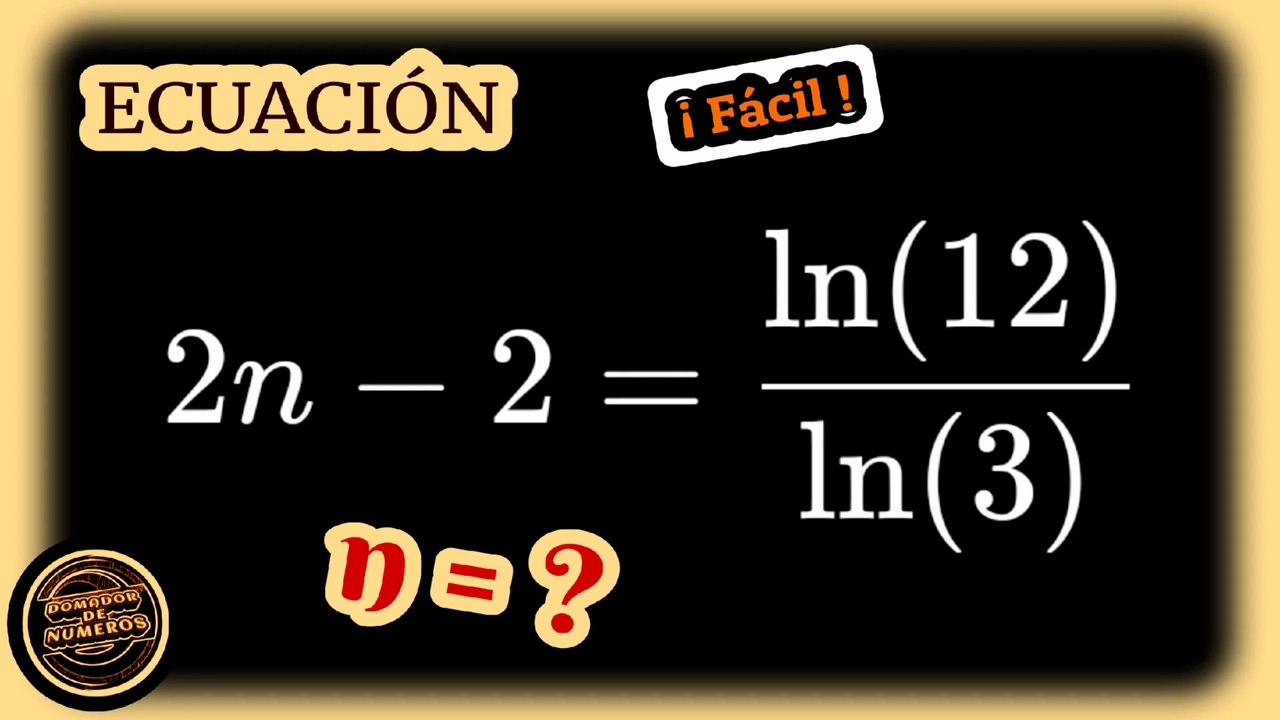 Una hermosa ecuación con LOGARITMOS NATURALES presentes. (Procedimiento). A beautiful equation with NATURAL LOGARITHMS present.  (Procedure).