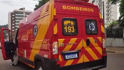 Motociclista fica ferido em acidente com BMW no Centro