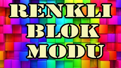 Rengarenk Blok Modu İle Han Kanal Skini Yapmak - Minecraft  [ Flat Colored Blocks Mod 1.11 ]