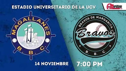 LVBP: Juegos del martes, 14 de noviembre.