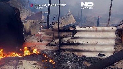 WATCH: Fishing boats burn after strike hits central Gaza beach