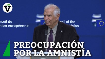 Borrell admite preocupación por la amnistía: "Quienes saben mi trayectoria pueden imaginar lo que pienso"