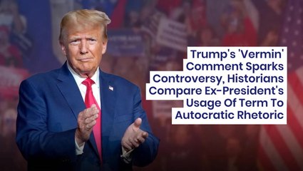 Trump's 'Vermin' Comment Sparks Controversy, Historians Compare Ex-President's Usage Of Term To Autocratic Rhetoric