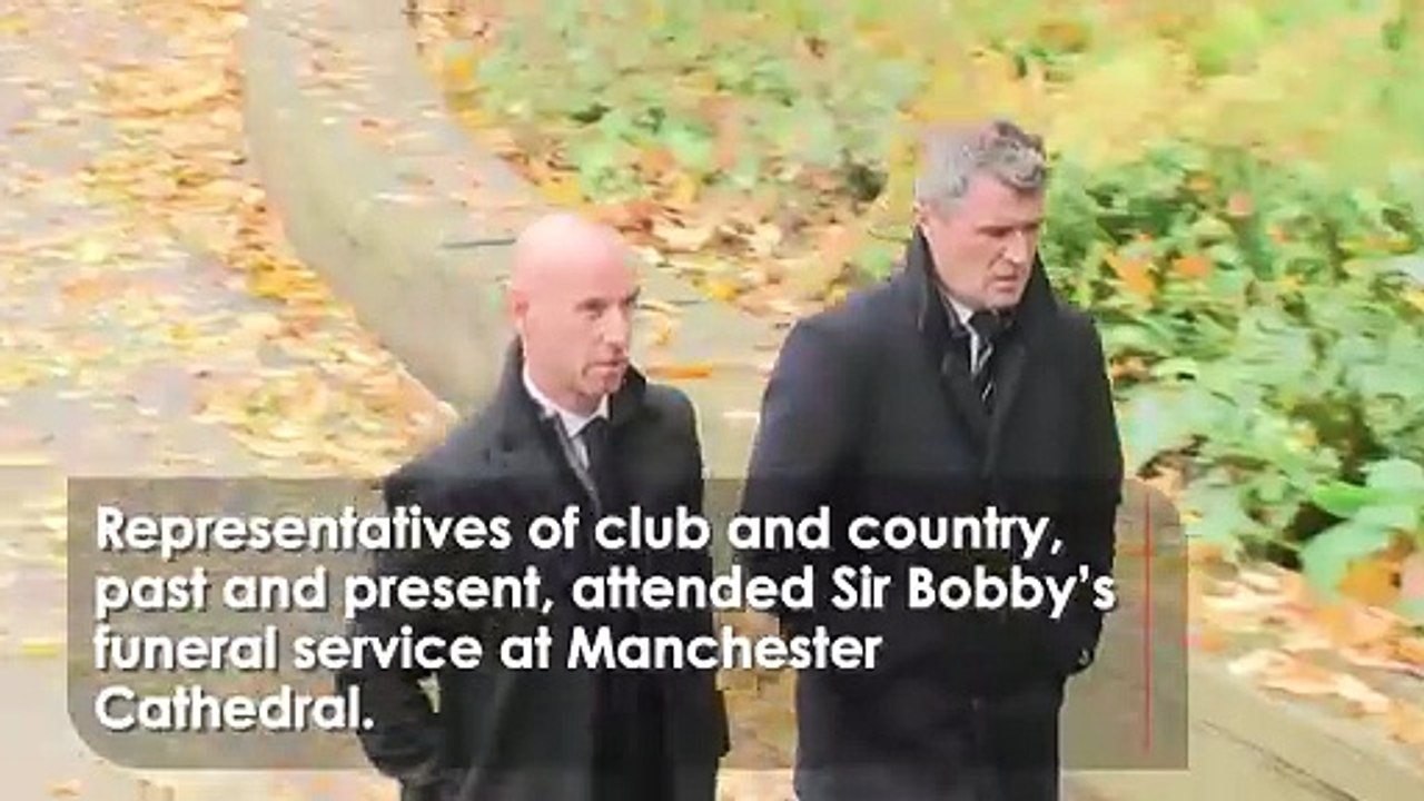 Football greats pay respects at Sir Bobby Charlton’s funeral