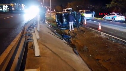 Silivri'de Otomobil Takla Attı: Bir Yaralı